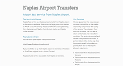 Desktop Screenshot of naples-airport-transfers.com