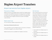 Tablet Screenshot of naples-airport-transfers.com